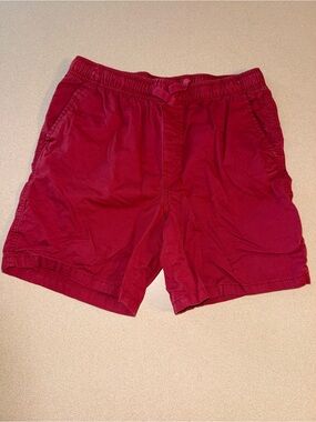 Cat & Jack Boys Size L 10/12 Husky Red Pull-On Drawstring Shorts